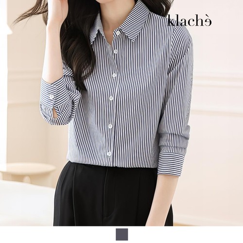 클라셰 슬리밍스트라이프셔츠_B4S1037