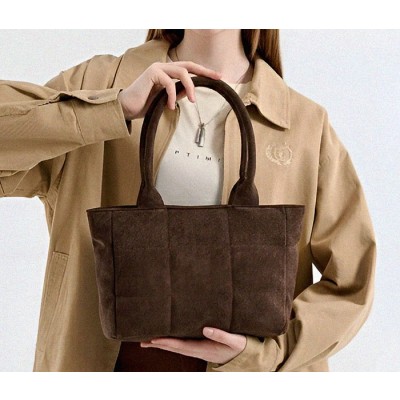 스웨이드 위빙 테리 토트백